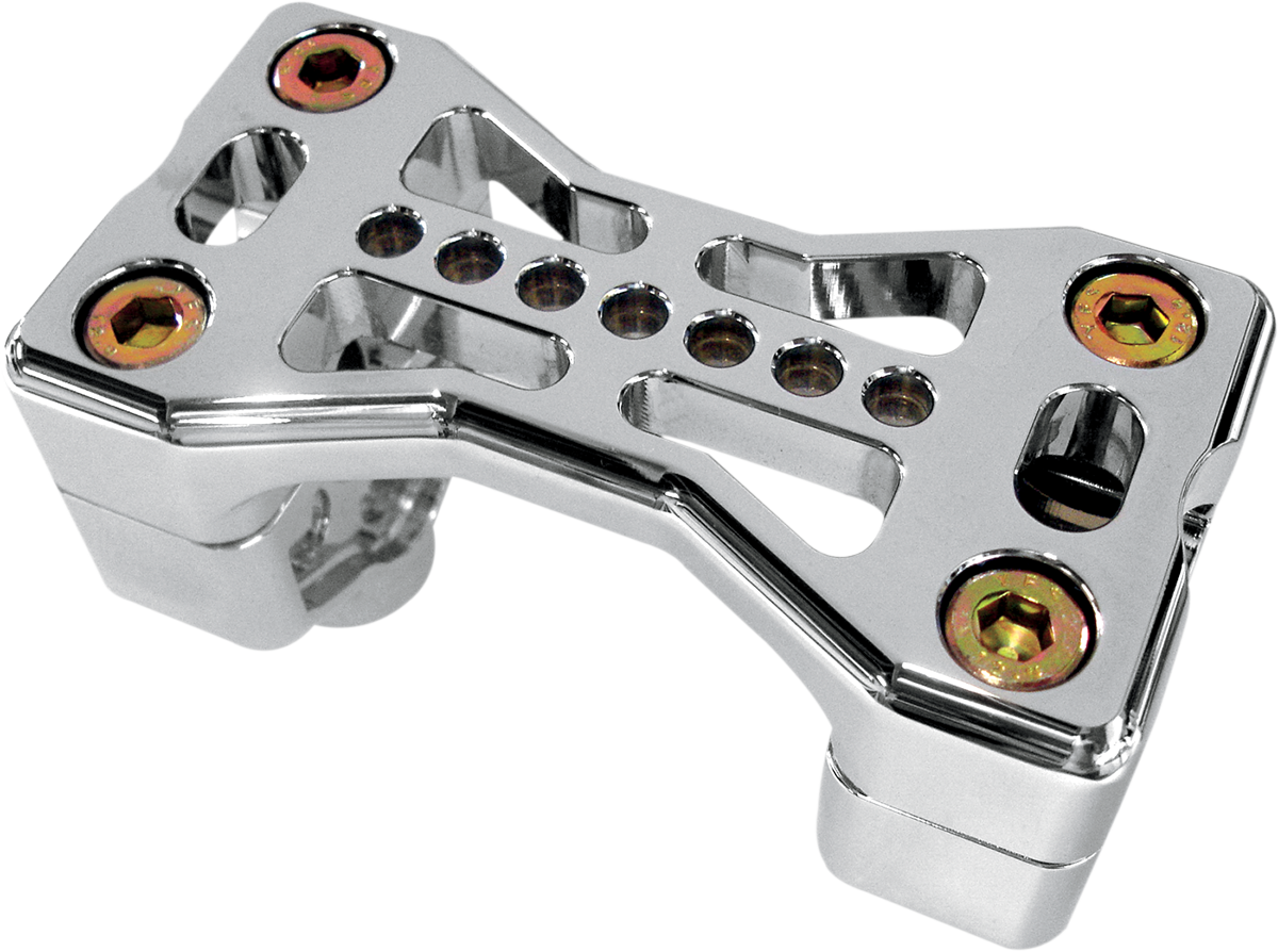 JOKER MACHINE Series 900 Handlebar Clamp Assembly - Harley Davidson - Chrome 03-861C