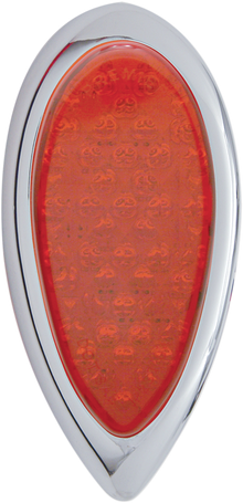 PRO-ONE PERF.MFG. Taillight - Tear Drop - Red Lens 402060