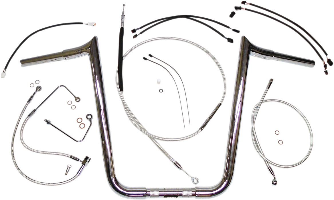 MAGNUM SHIELDING Sterling Chromite II® Designer Handlebar Installation Kit - 12"-14" - '16-'17 Softail 387781