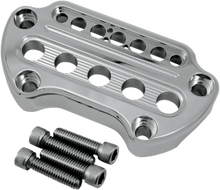 JOKER MACHINE Indicator Light Handlebar Clamp - Instrument Cutout - Chrome 10-306C