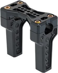 JOKER MACHINE Bridge Handlebar Riser Kit - Straight - Black 03-864-1B
