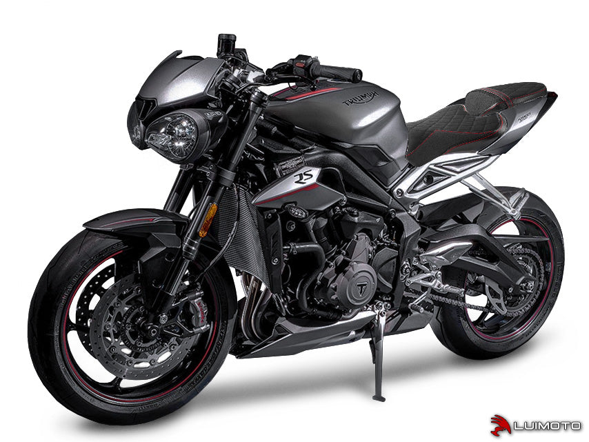 LUIMOTO (DIAMOND) Passenger Seat Cover for the Triumph Street Triple 765 / S / R / RS