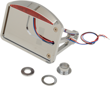 DRAG SPECIALTIES Side Mount Taillight/License Plate Mount - Flat Horizontal - Half-Moon P28-6142