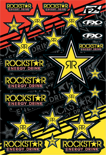 FACTORY EFFEX Rockstar Sticker Kit - Reflective Gold 15-68700