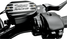 JOKER MACHINE Front Brake Master Cylinder Cover - Joker Logo - Black 10-381B