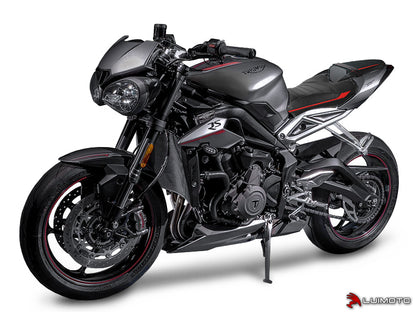 LUIMOTO (R-CAFE) Passenger Seat Cover for the Triumph Street Triple 765 / S / R / RS