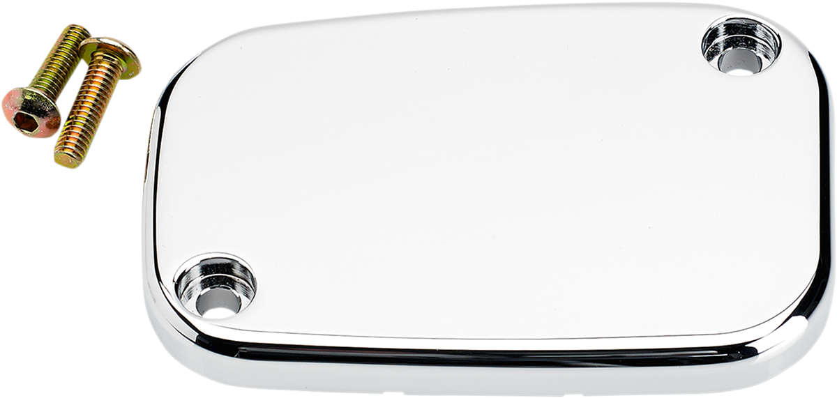 JOKER MACHINE Front Brake Master Cylinder Cover - Smooth - Chrome 08-004C