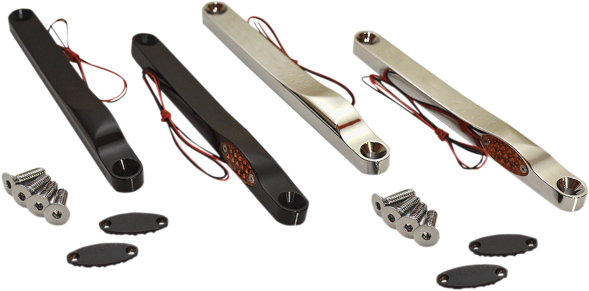 PRO-ONE PERF.MFG. LED Front Turn Signal Lights - Black 909110B