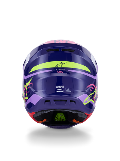 Sm7 Deed Helmet Purp/Pnk Glossy Md