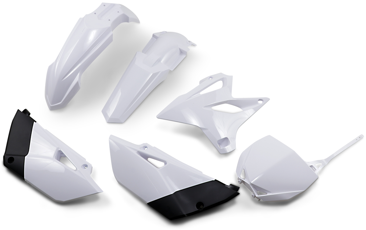 UFO Replacement Body Kit - White/Black - Yamaha - YZ '15-'21 YAKIT320-046