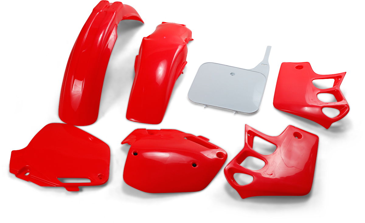 UFO Body Kit - '92-'94 OEM Red/White - Honda - CR '91-'94 HOKIT090-999W