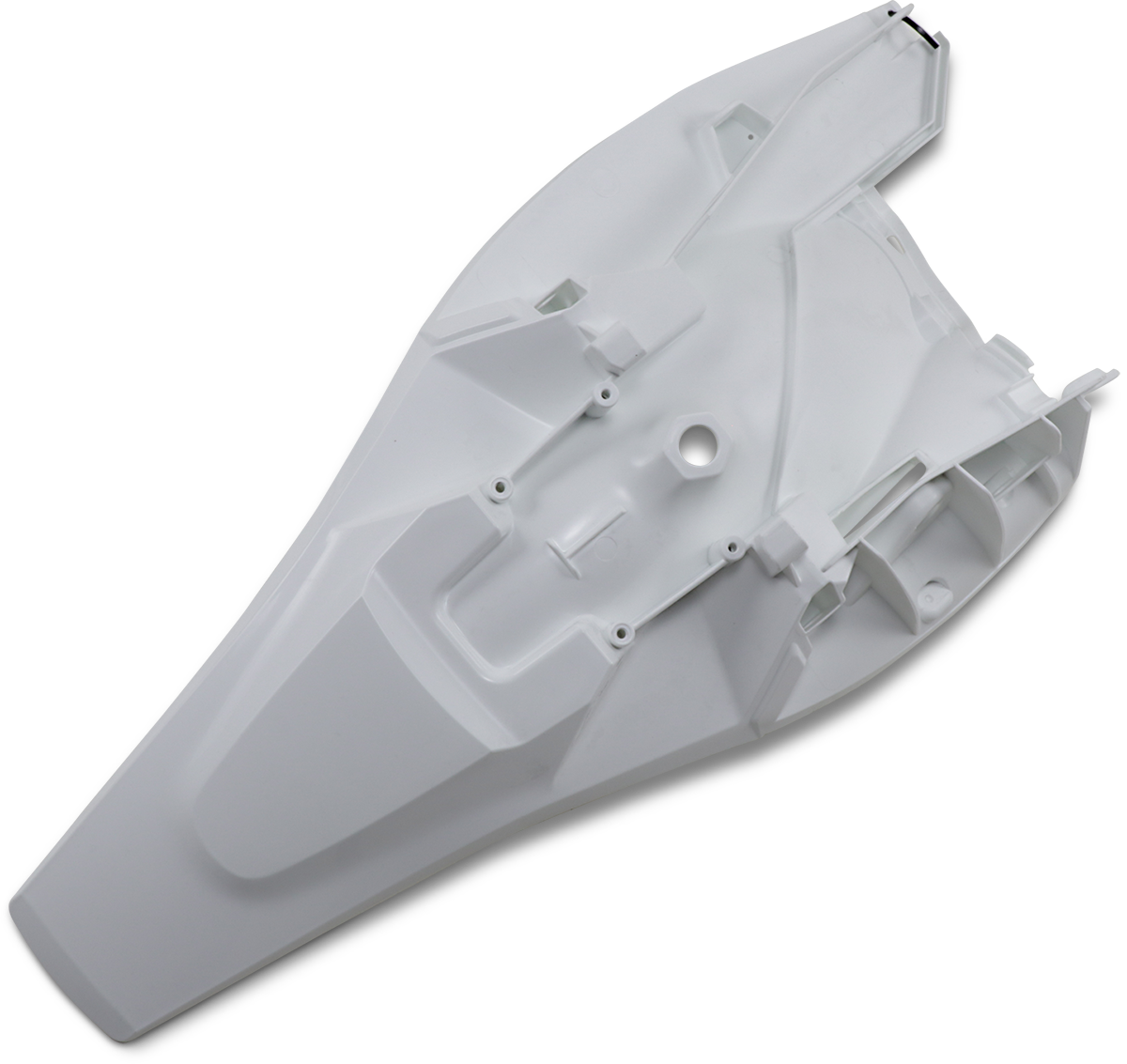 UFO MX Rear Fender - '18-'19 OEM White - Husqvarna - TC '18-'24 HU03383-041