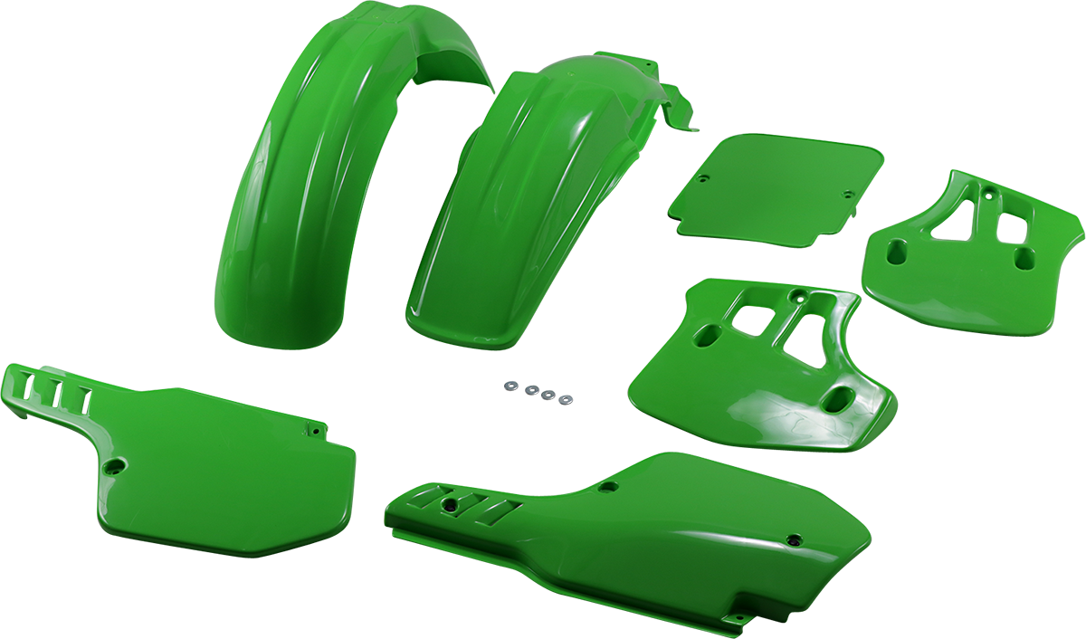 UFO Replacement Body Kit - OEM Green - Kawasaki - KX '88 KAKIT190-026