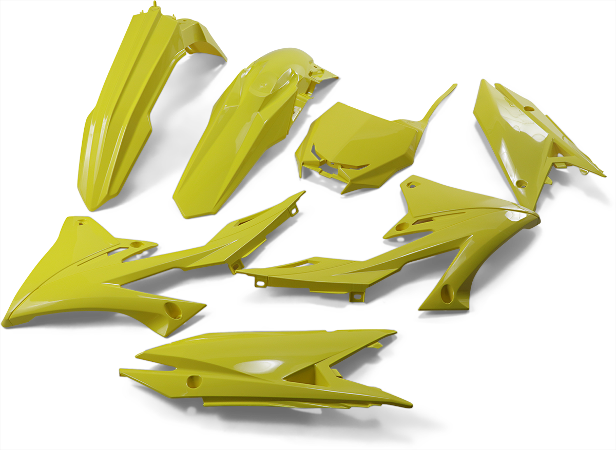 UFO Replacement Body Kit - RM Yellow - Suzuki - RMZ '18-'25 SUKIT418-102