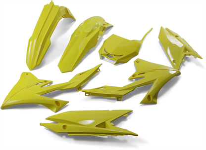 UFO Replacement Body Kit - RM Yellow - Suzuki - RMZ '18-'25 SUKIT418-102
