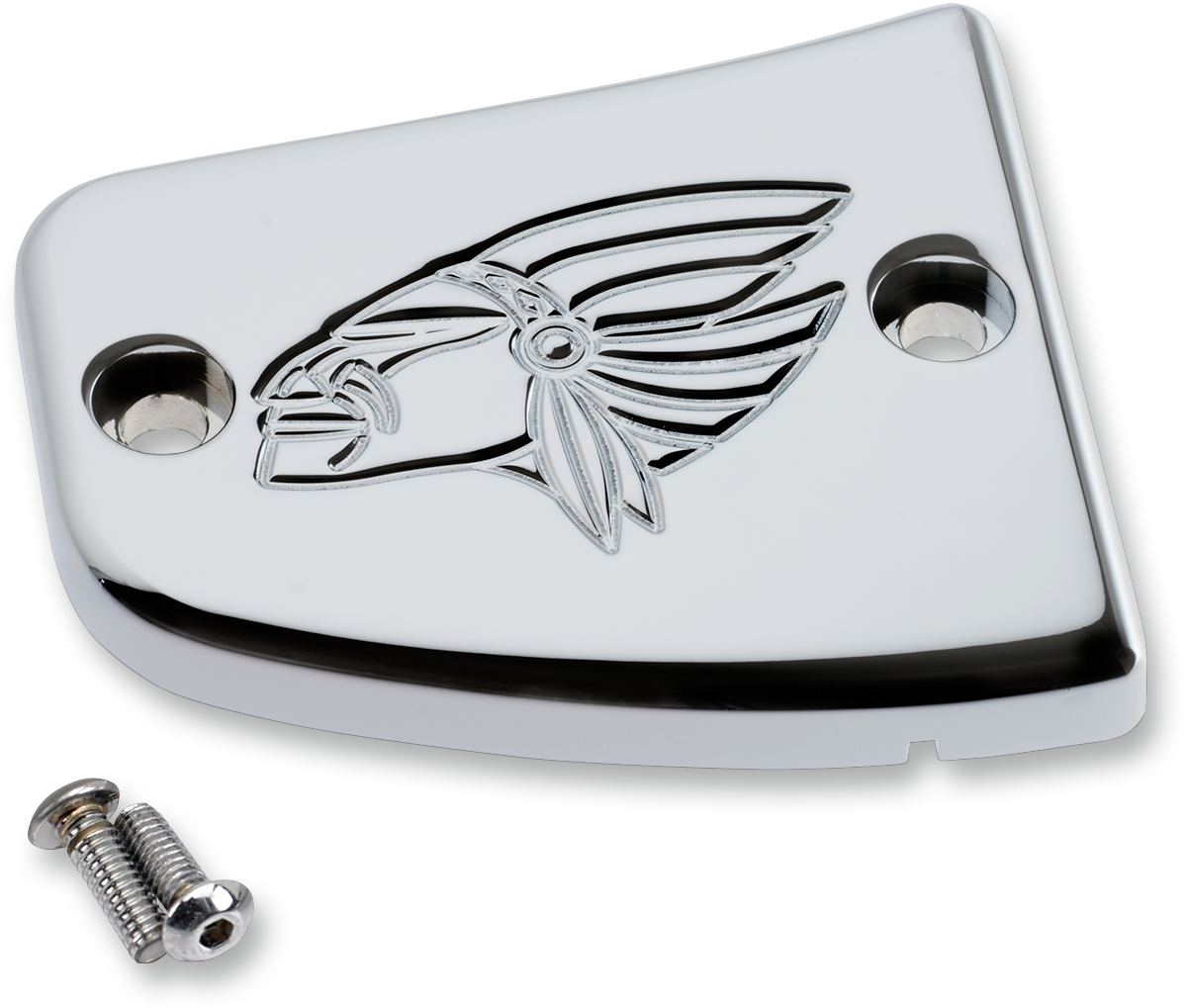 JOKER MACHINE Front Brake Master Cylinder Cover for Indian Scout - Warrior - Chrome 30-382-3