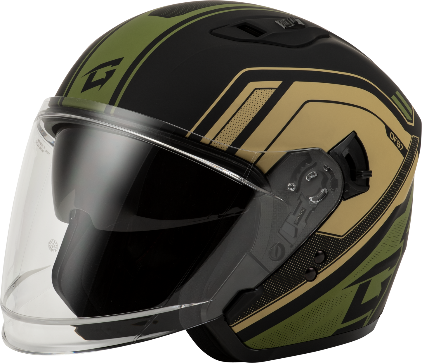 Of 87 Duke Helmet Matte Black/Green Xl