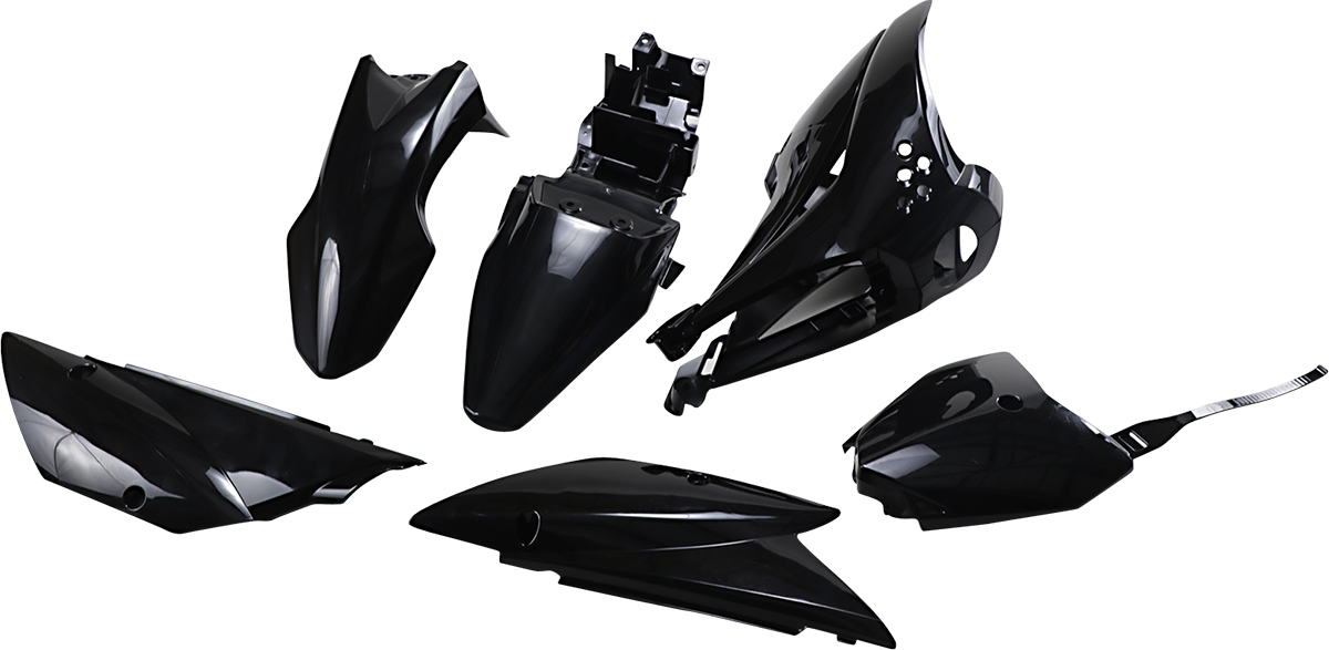 UFO Replacement Body Kit - Black - Kawasaki - KLX '10-'25 KA37003-001