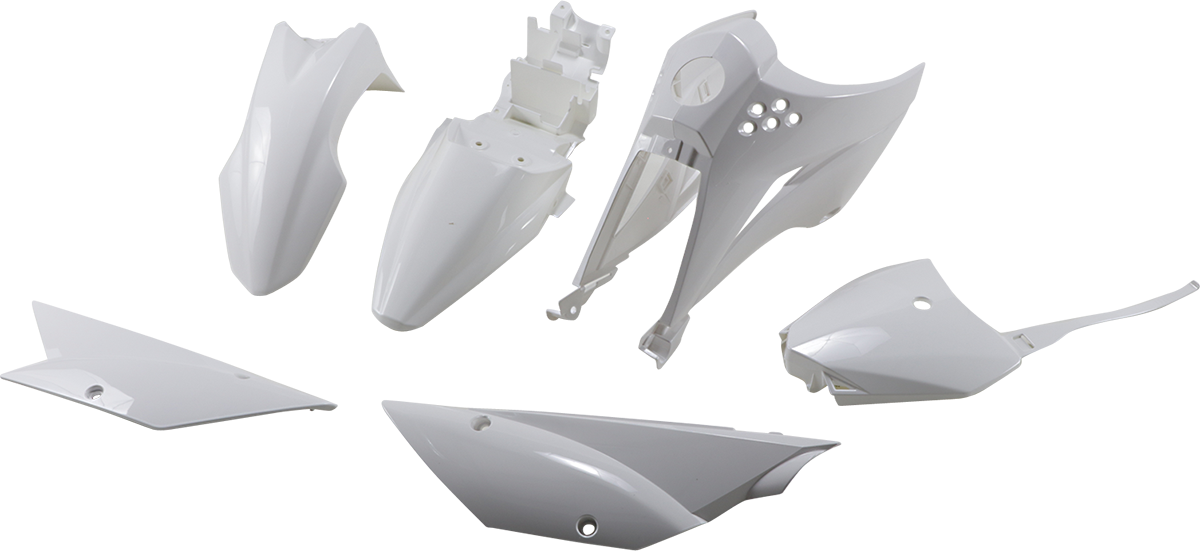 UFO Replacement Body Kit - White - Kawasaki - KLX '10-'25 KA37003-047