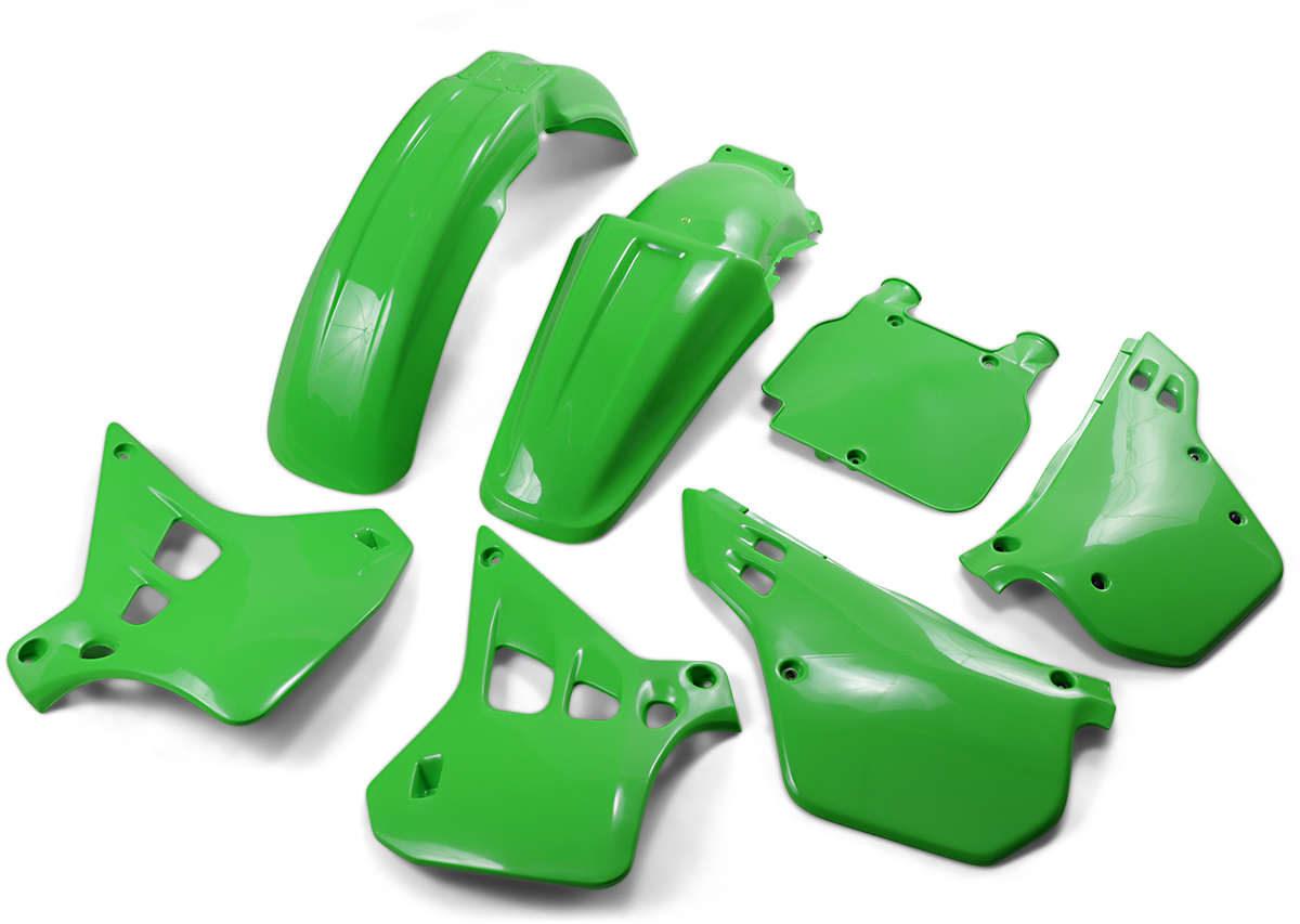 UFO Replacement Body Kit - '91 OEM Green - Kawasaki - KX '90-'91 KAKIT196-999A