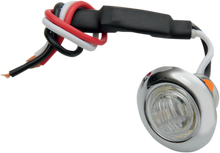 PRO-ONE PERF.MFG. Mini Marker Light - Dual Function - Amber LED - Clear Lens 402220