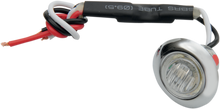 PRO-ONE PERF.MFG. Mini Marker Light - Dual Function - Red LED - Clear Lens 402230