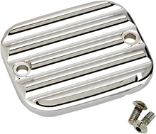 JOKER MACHINE Front Brake Master Cylinder Cover - Finned - Chrome 951019-3