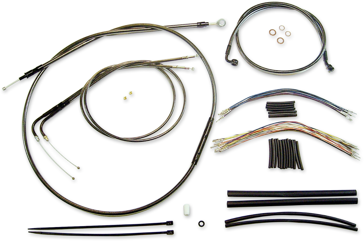 MAGNUM SHIELDING Black Pearl™ Designer Handlebar Installation Kit - 15"-17" - '16-'17 FLS 487772