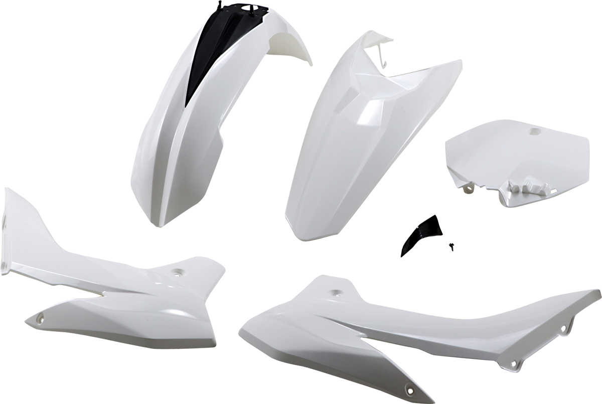UFO Replacement Body Kit - White/Black - KTM - SX '13-'17 KTKIT514-047