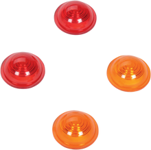 DRAG SPECIALTIES Mini-Bullet Lens Kit - Amber/Red 20-6592-A/R