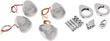 DRAG SPECIALTIES Turn Signal Kit - Clear/Red 12-0222