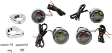 DRAG SPECIALTIES Turn Signal Kit - Red/Smoke 12-0212