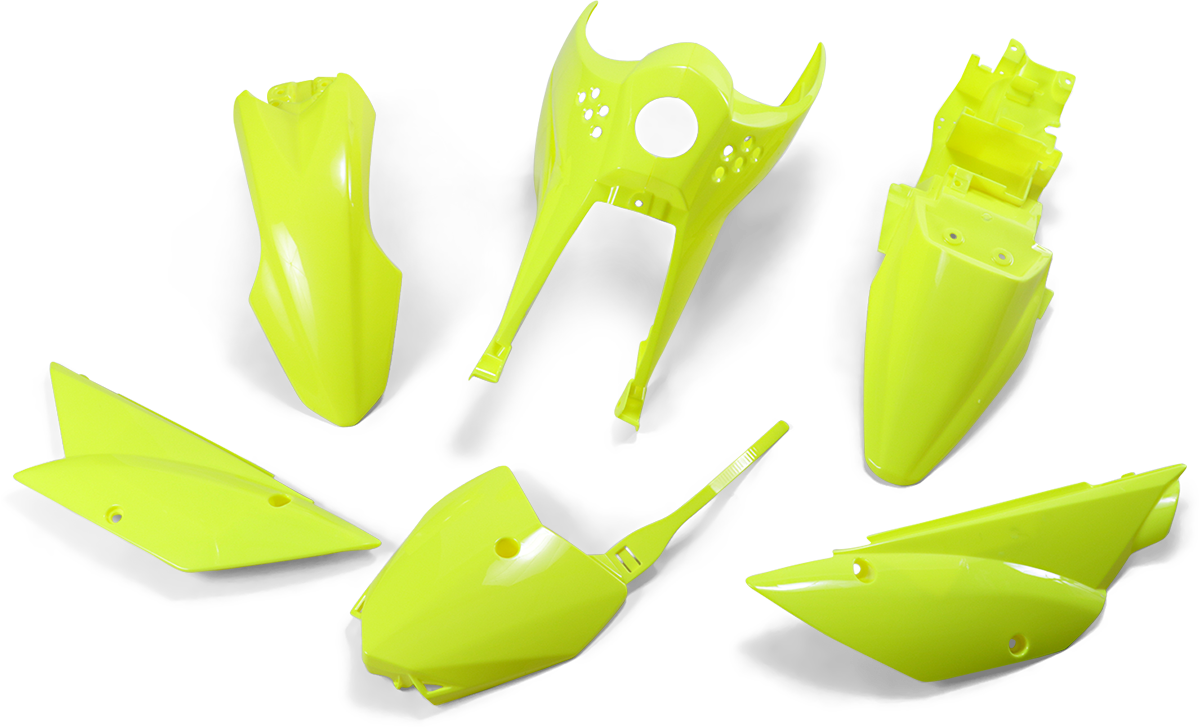 UFO Replacement Body Kit - Fluorescent Yellow - Kawasaki - KX '10-'25 KA37003-DFLU