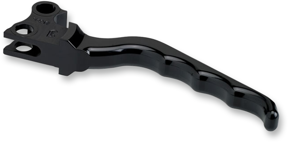 JOKER MACHINE Billet Aluminum Clutch Lever - Grooved - Black 03-31BLK