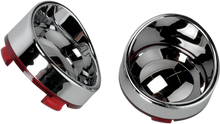 DRAG SPECIALTIES Visor-Style Bezel/Lenses - Red/Mirror L22-6828RC