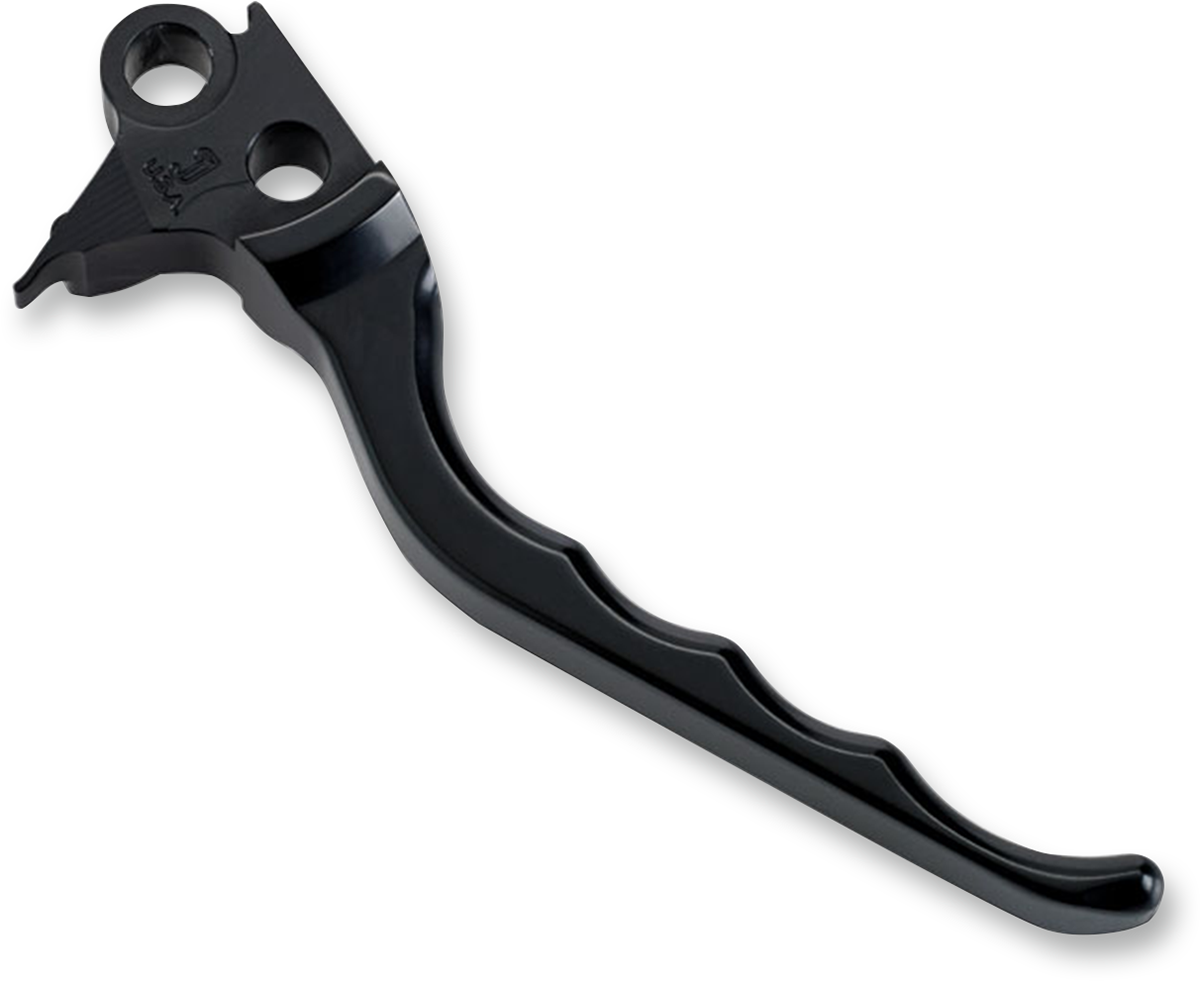 JOKER MACHINE Billet Aluminum Brake Lever - Grooved - Black 03-29BLK
