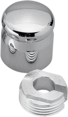 PRO-ONE PERF.MFG. Chrome Billet Choke Cable Knob Cover - Smooth 200210