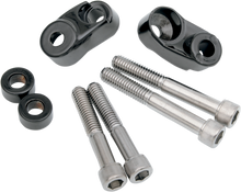 DRAG SPECIALTIES Turn Signal Mount Kit - 39 mm/49 mm - Gloss Black 20-0367GBDS
