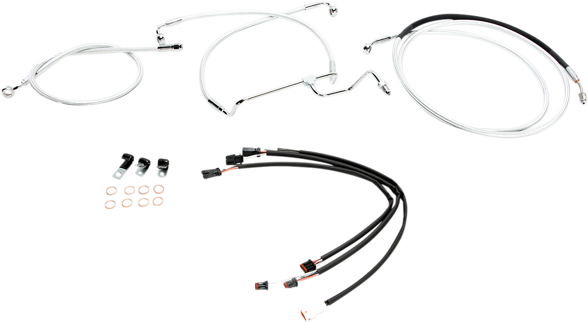 MAGNUM SHIELDING Sterling Chromite II® Designer Handlebar Installation Kit - 12"-14" - '17-'19 FLHR 387911