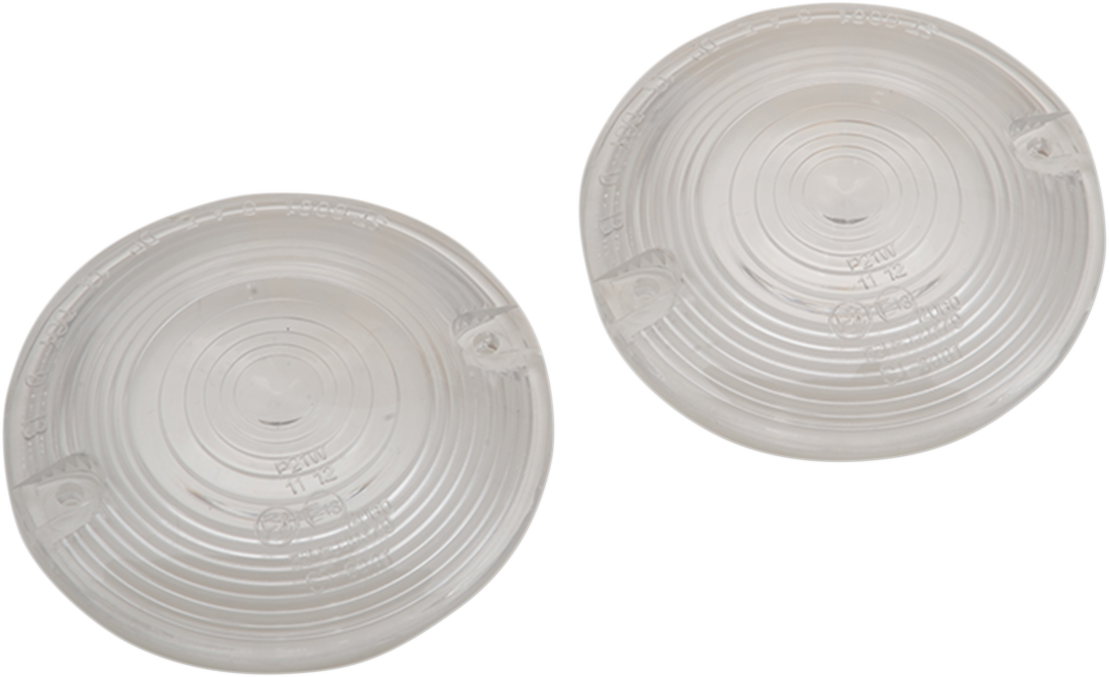 DRAG SPECIALTIES Turn Signal Lens - Clear - FL 12-0203-CL2D