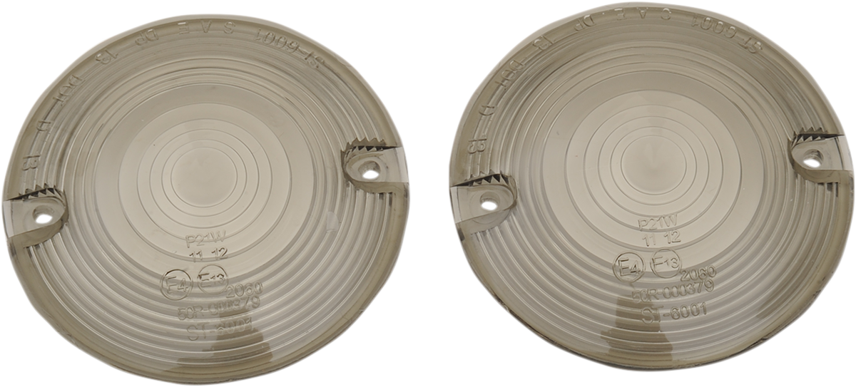 DRAG SPECIALTIES Turn Signal Lens - Smoke - FL 12-0203-ML2D