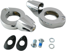 DRAG SPECIALTIES Turn Signal Mount - 39 mm - Chrome 77853C