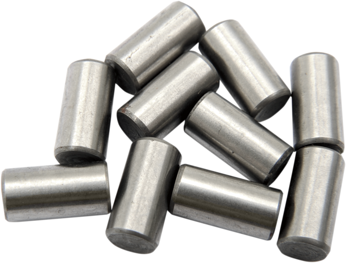EASTERN MOTORCYCLE PARTS Dowel Pins - 0.251" x 0.496" Long A-358