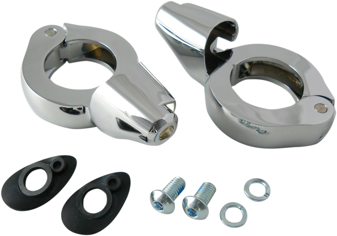 DRAG SPECIALTIES Turn Signal Mount - 41 mm - Chrome 77854C