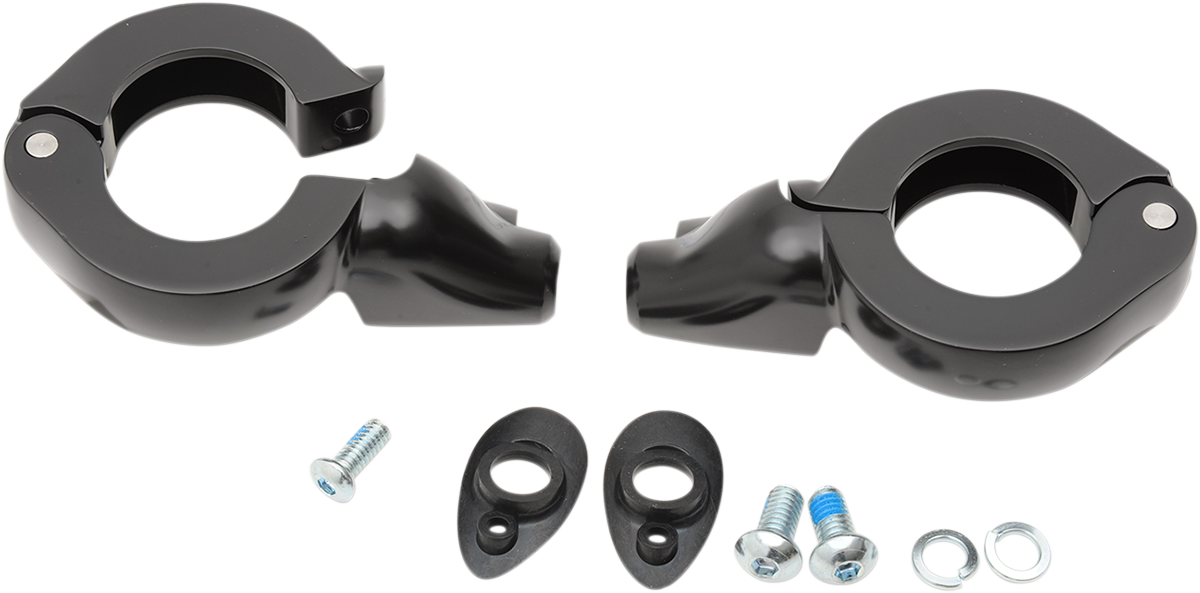 DRAG SPECIALTIES Turn Signal Mount - 41 mm - Black 77854