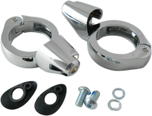 DRAG SPECIALTIES Turn Signal Mount - 49 mm - Chrome 77855C