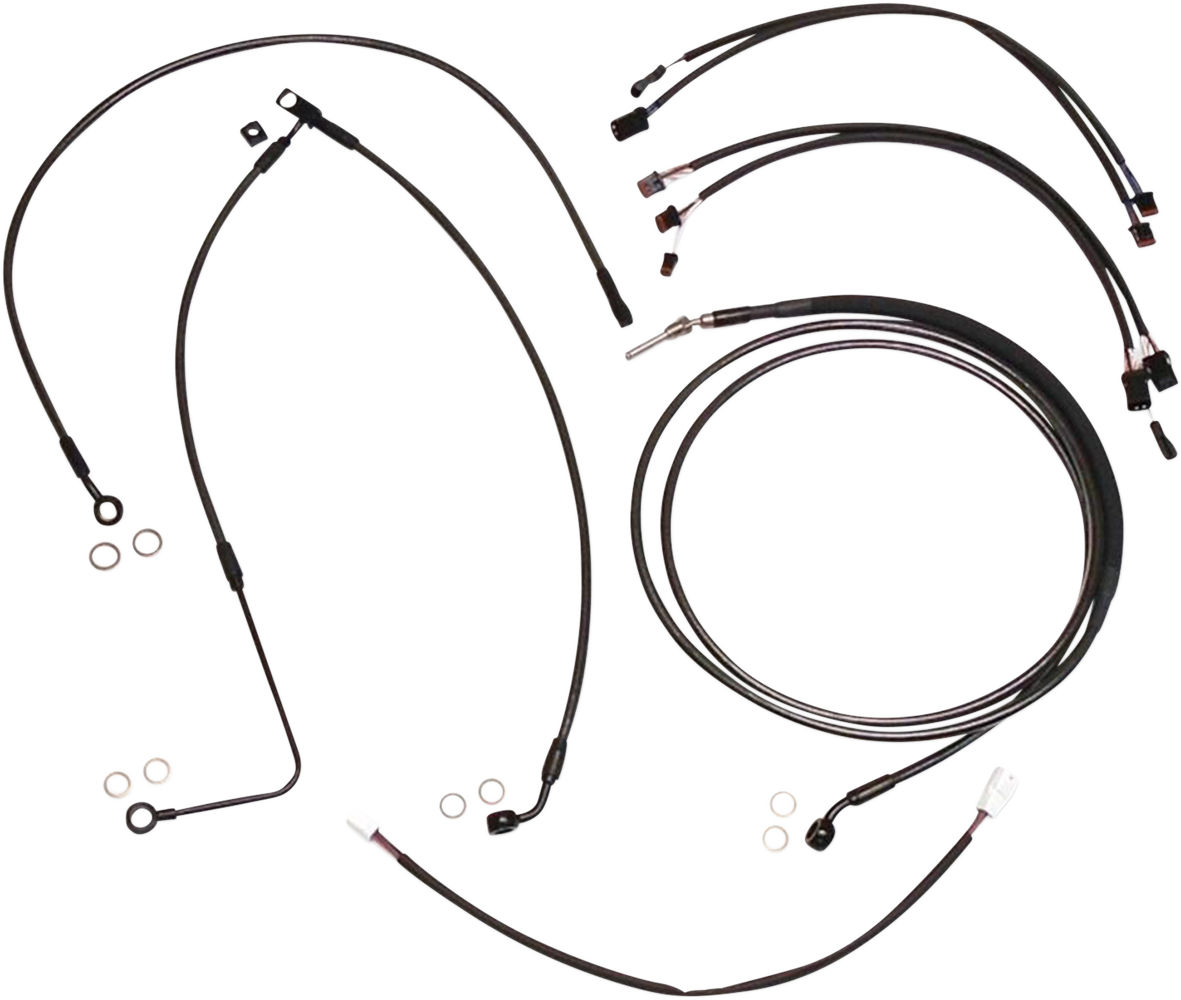 MAGNUM SHIELDING Black Pearl™ Designer Handlebar Installation Kit - 12"-14" - '16 FLSS 487821