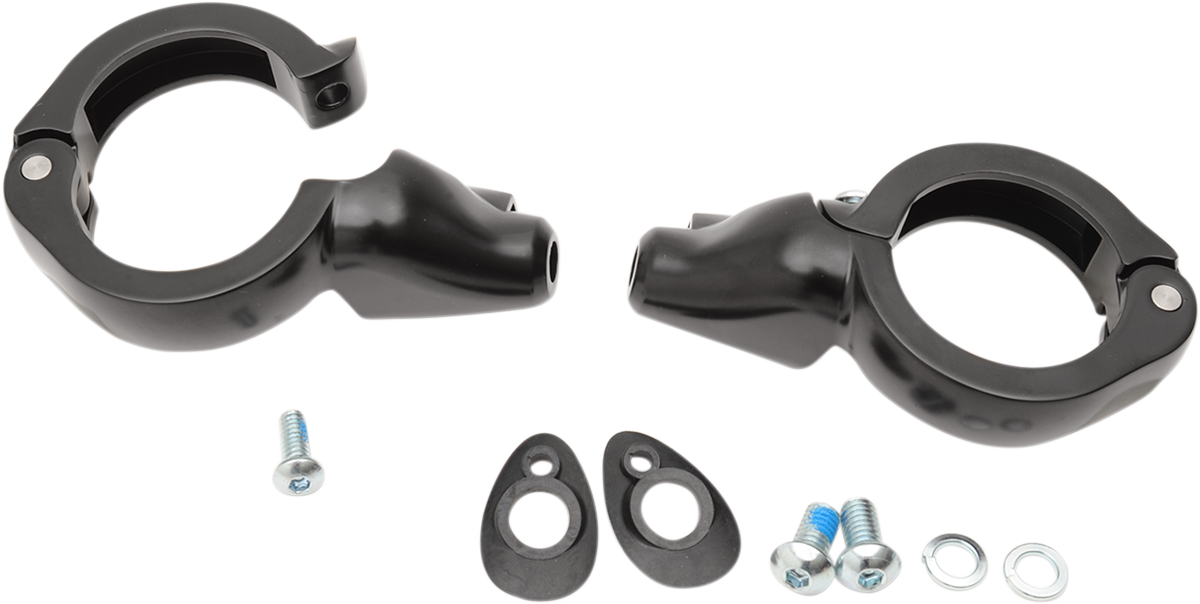 DRAG SPECIALTIES Turn Signal Mount - 49 mm - Black 77855