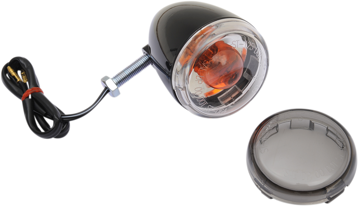 DRAG SPECIALTIES Turn Signal - 1156 - Rear - Gloss Black L12-0232RB/M