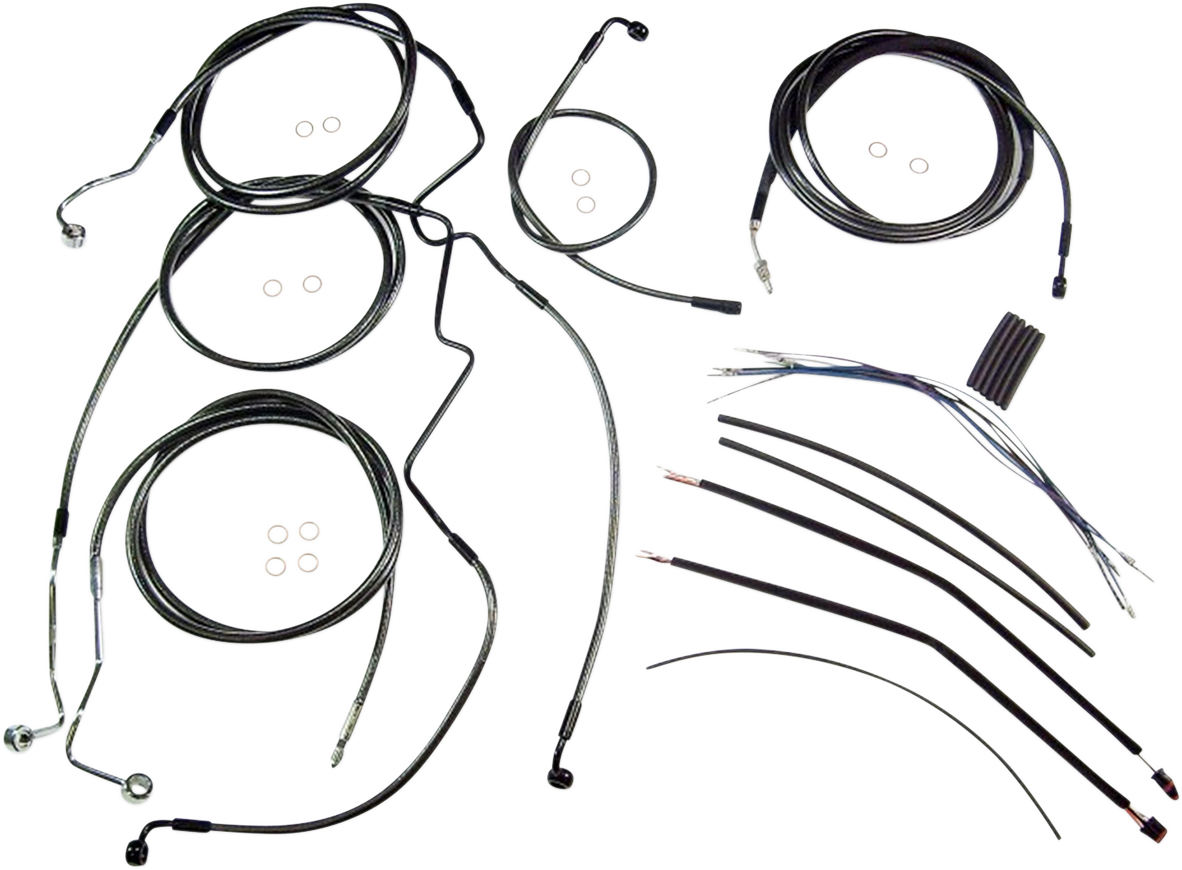 MAGNUM SHIELDING Black Pearl™ Designer Handlebar Installation Kit - 15"-17" - '17-'20 FLH 487842